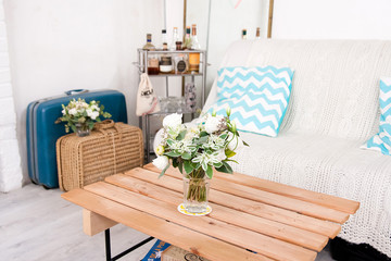 Salon rétro industriel