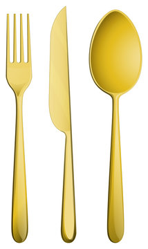 Golden dining set