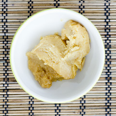 The palm sugar or Jaggery in the market of Thailand