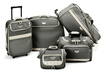 grey luggage set