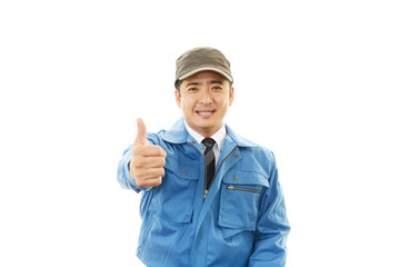笑顔の男性
