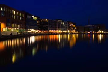 Münster Hafen bei Nacht © pixelliebe