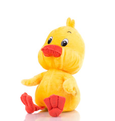 Close up of toy duck.