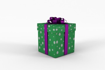 Purple and green gift box