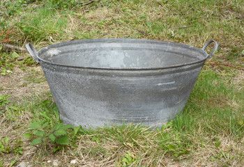 Fototapeta premium Empty tin bath