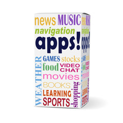 apps word on product box