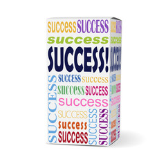 success word on product box
