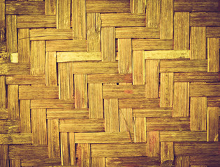 Bamboo wood texture ,Thai handwork