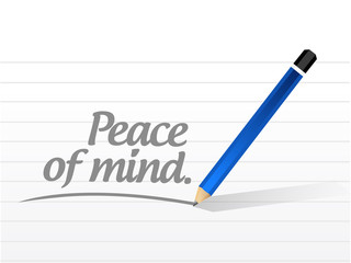 Fototapeta premium peace of mind message illustration