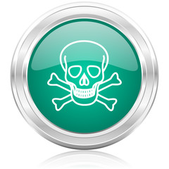 skull internet icon
