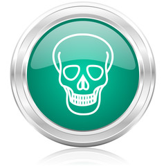 skull internet icon