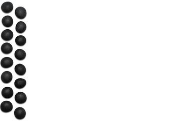 Black pebble left frame