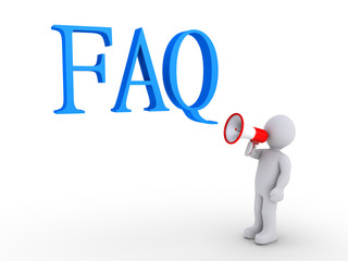 Person with megaphone provides help