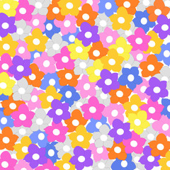 Anemon flowers seamless background