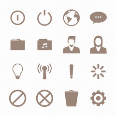 Mobile phone icons connection set