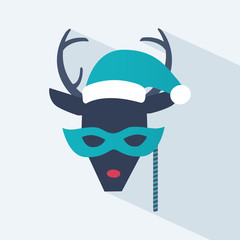 New Year and Christmas icon of a deer
