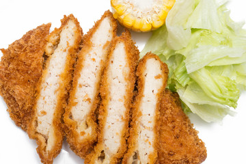 豚カツ キャベツ