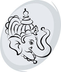 Ganesha The Lord Of WisdomAbstract, Art, Aum, Background, Callig