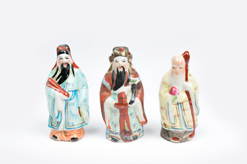 God of Prosperity on White Background