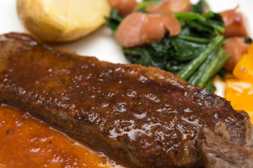 牛肉 ステーキ 白背景