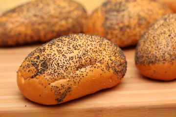 Rolls with poppy seeds