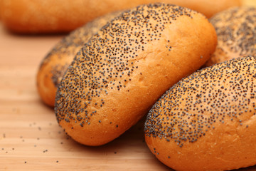 Rolls with poppy seeds
