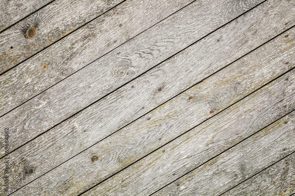 Wall mural old wooden plank wall