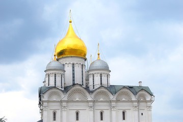 Fototapeta na wymiar Archangels church. Moscow Kremlin. UNESCO World Heritage Site.