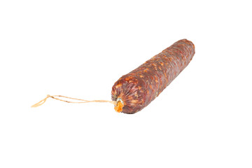 Big summer sausage with rope
