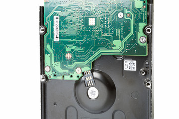 storage device Hard disk drive closeup