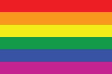Illustration of Gay flag or LGBT flag sign isolated. Gay culture - 69685953