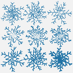 Fototapeta premium snowflake brush