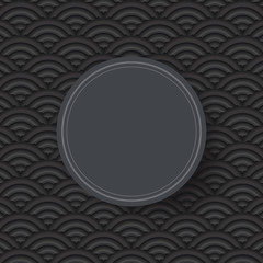 Black geometric background.