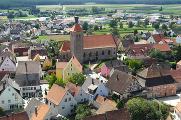 Fototapeta na wymiar View of German village