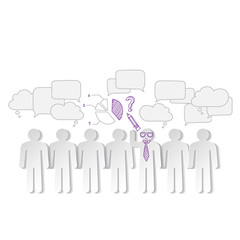 Business charts teamwork  and team leader vector