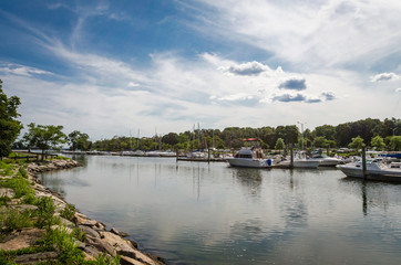 Fototapeta na wymiar Cove Harbor, Connecticut