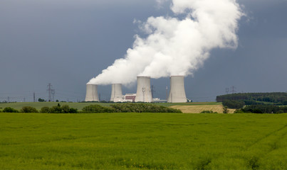 Nuclear power plant Dukovany in Czech Republic Europe