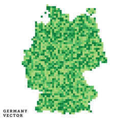 Fototapeta na wymiar Pixel art outline of Germany