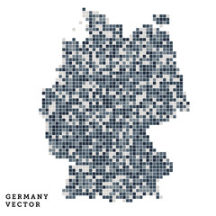 Pixel art outline of Germany