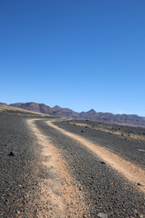 Strada nel deserto Namibiano