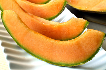 Cantaloupe melon.