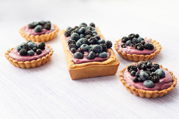 Delicious berries tarts