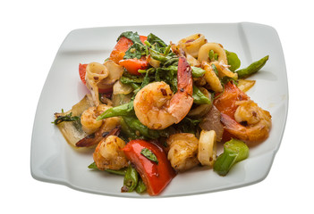 Seafood with vegetables