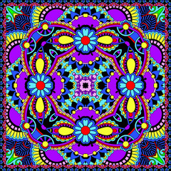 Traditional ornamental floral paisley bandanna