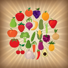 fruits and vegetables design