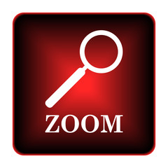 Zoom with loupe icon