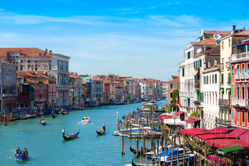 Fototapeta na wymiar Beautiful view of famous Grand Canal in Venice, Italy