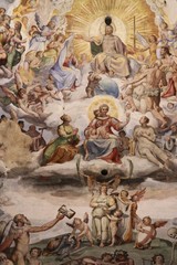 Fototapeta na wymiar Christ frescoes - Basilica di Santa Maria del Fiore Florence