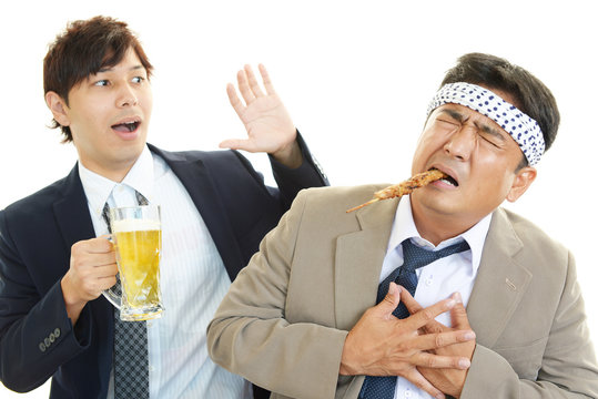 酔ったビジネスマン - Powered by Adobe