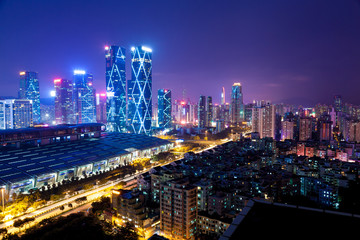 Fototapeta na wymiar Urban Landscape, Shenzhen, China